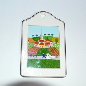Villeroy & Boch Naif Wedding Porcelaine Cheese Cutting Board Luxembourg EUC